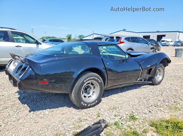 1Z8749S438784 1979 CHEVROLET CORVETTE Черный Задняя правая четверть