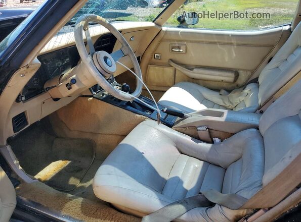 1Z8749S438784 1979 CHEVROLET CORVETTE Черный Вид салона спереди