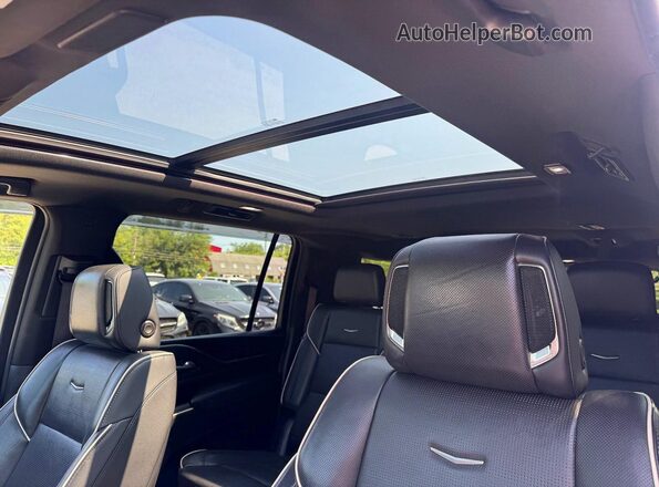 1GYS4KKL5NR278597 2022 CADILLAC ESCALADE Black Вид задньої частини салону