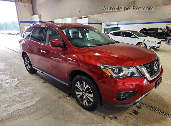 5N1DR2MM8HC688528 2017 NISSAN PATHFINDER Red Front view