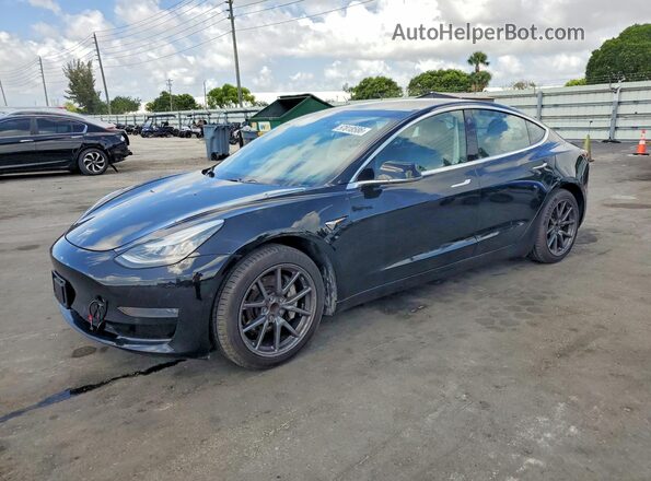 5YJ3E1EAXKF416096 2019 TESLA MODEL 3 Black Задня ліва чверть