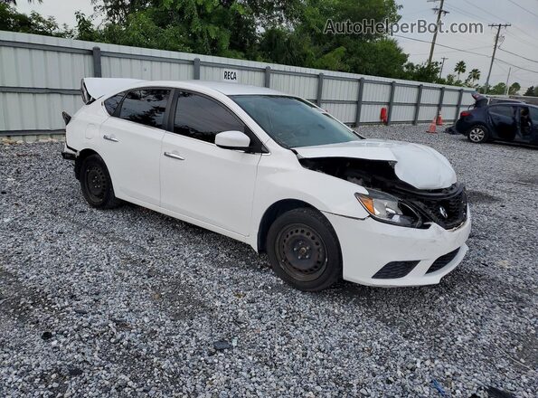 3N1AB7AP9KY334574 2019 NISSAN SENTRA White Widok z przodu