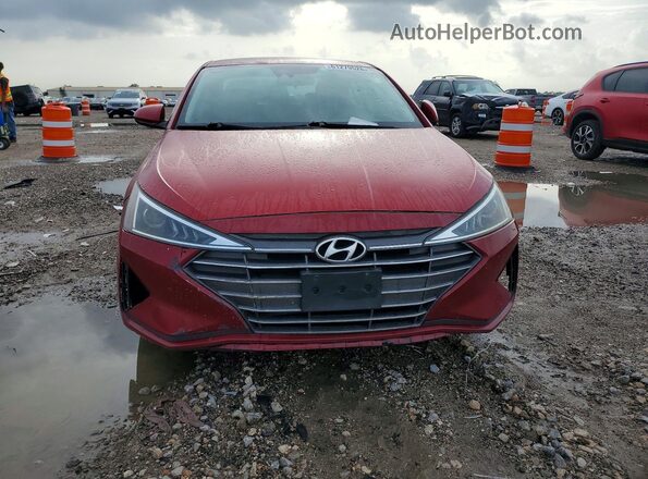 5NPD84LF8KH420158 2019 HYUNDAI ELANTRA Red უკანა ხედი