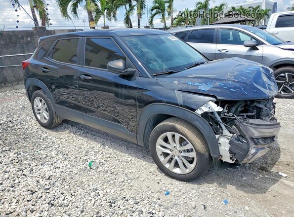 KL79MMS22MB178680 2021 CHEVROLET TRAILBLAZER Black Front view