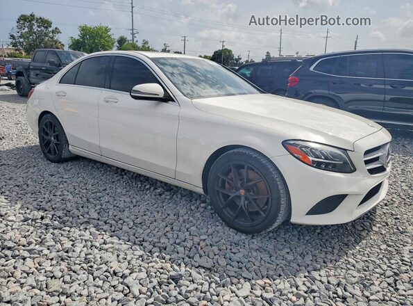 55SWF8DB7KU304710 2019 MERCEDES-BENZ C-CLASS White წინა ხედი