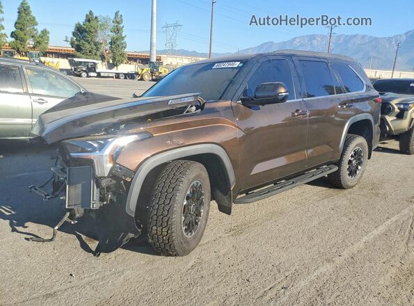 7SVAAABAXPX006652 2023 TOYOTA SEQUOIA Коричневый Задняя левая четверть
