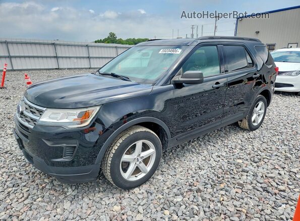 1FM5K8BH3JGC35353 2018 FORD EXPLORER Black Tył lewy