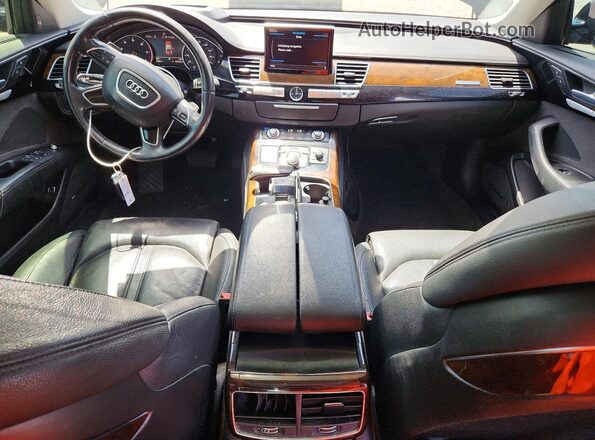 WAU34AFD7GN014621 2016 AUDI A8 Black Vista del cuadro de instrumentos