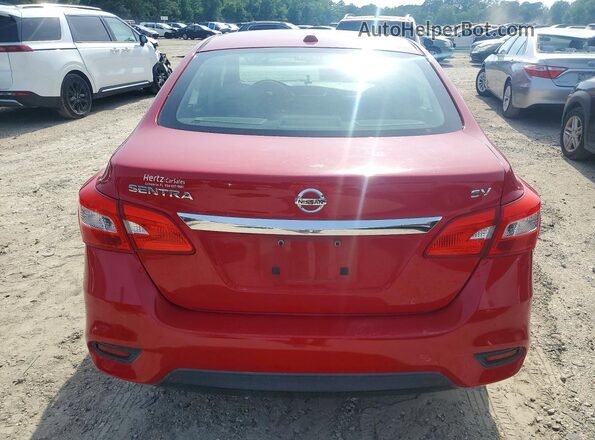 3N1AB7AP4HL685494 2017 NISSAN SENTRA Красный Вид салона спереди