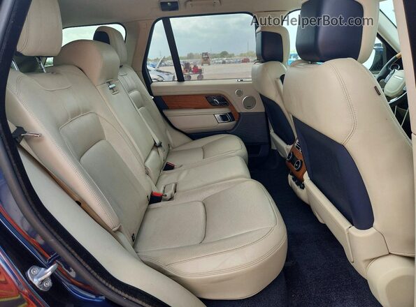 SALGS2SV9JA386337 2018 LAND ROVER RANGE Blue Vista del compartimento del motor