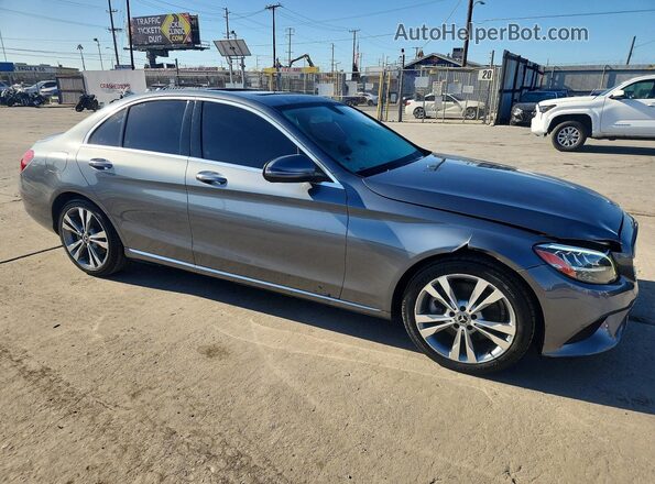 55SWF8DB1KU286799 2019 MERCEDES-BENZ C Серый Вид спереди