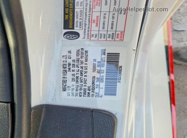 JN1BZ4CH2RM362394 2024 NISSAN Z White Widok wnętrza 360 stopni