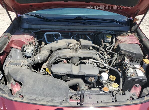 4S4BSABC7K3207031 2019 SUBARU OUTBACK Red VIN կոդի պիտակի տեսք
