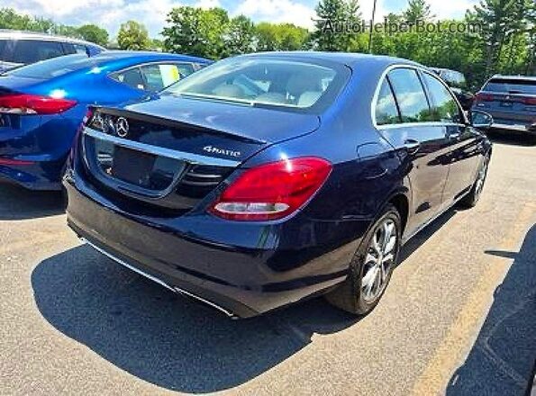 55SWF4KBXHU216920 2017 MERCEDES-BENZ C-CLASS Blue Front view