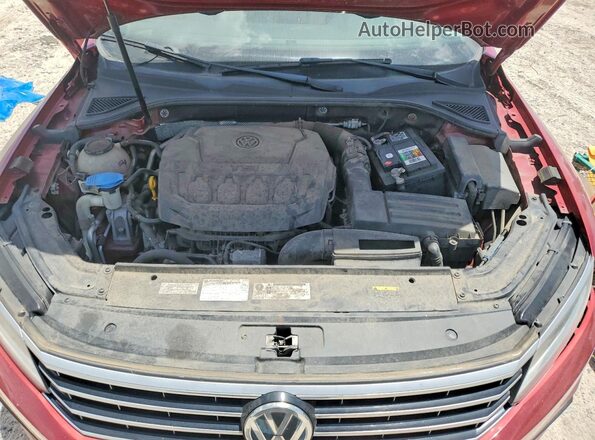 1VWBA7A32JC043226 2018 VOLKSWAGEN PASSAT Burgundy Widok komory silnika