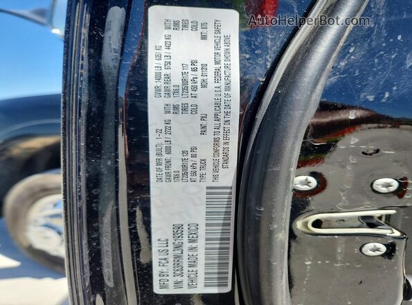3C63RRML3NG193590 2022 RAM 3500 Black Vista de la etiqueta del VIN
