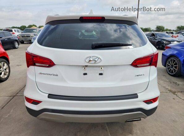 5NMZU3LB8HH013701 2017 HYUNDAI SANTA FE White წინა სალონის ხედი