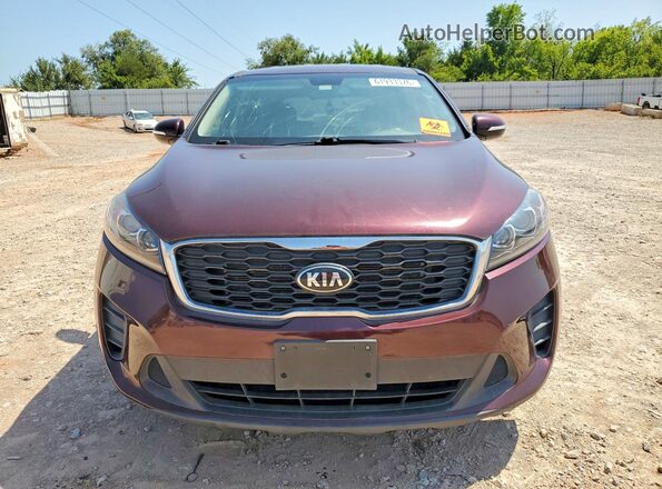 5XYPGDA54LG621932 2020 KIA SORENTO Burgundy Rear view