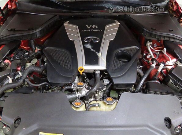 JN1FV7EK6HM610622 2017 INFINITI Q60 Red Widok deski rozdzielczej