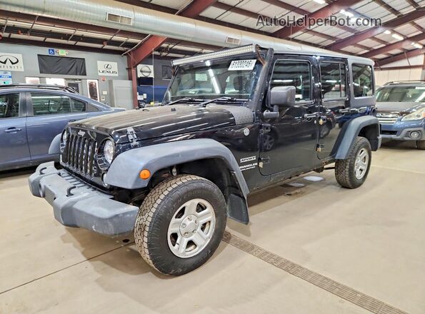 1C4BJWKG3GL293646 2016 JEEP WRANGLER Black Trasero izquierdo