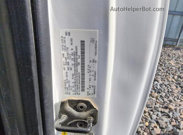 1FTMF1C85HKD20339 2017 FORD F150 White Widok naklejki z numerem VIN