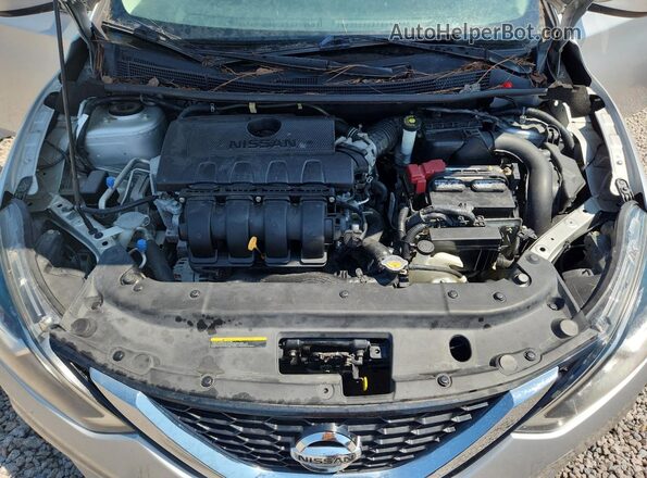 3N1AB7AP8KY282449 2019 NISSAN SENTRA Серебряный Вид подкапотного пространства
