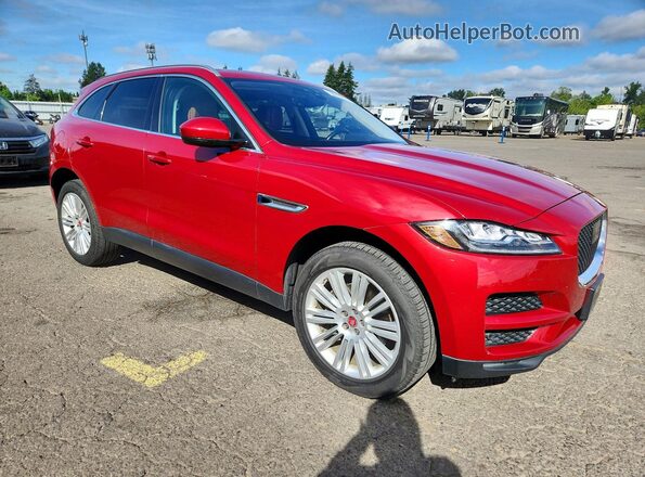 SADCN2GX0KA366930 2019 JAGUAR F-PACE Red Front view