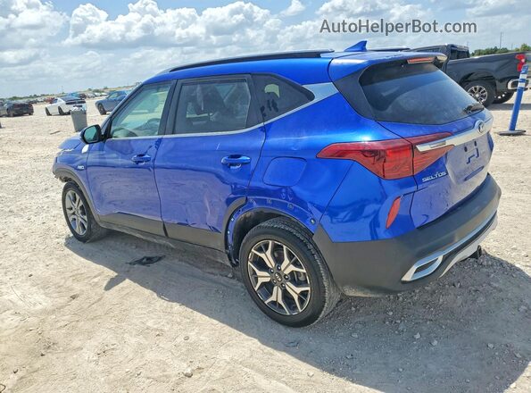 KNDERCAA1M7130001 2021 KIA SELTOS Blue Trasero izquierdo