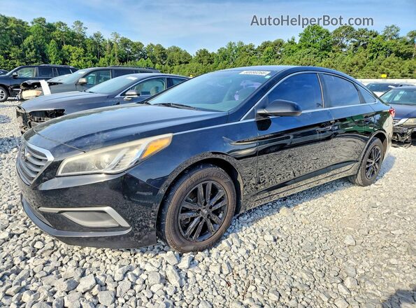 5NPE24AF1GH267896 2016 HYUNDAI SONATA Black Rear left