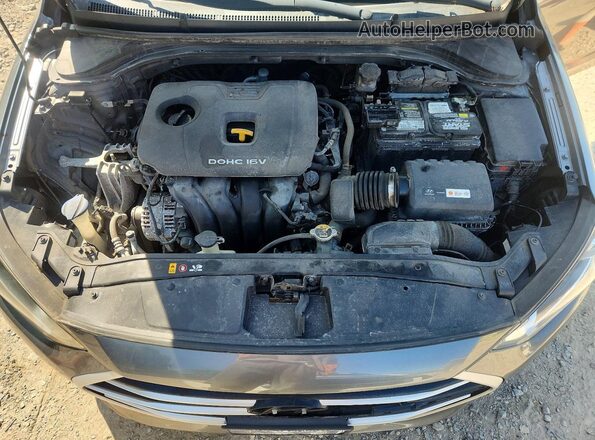 5NPD84LF9JH256384 2018 HYUNDAI ELANTRA Серебряный Вид подкапотного пространства