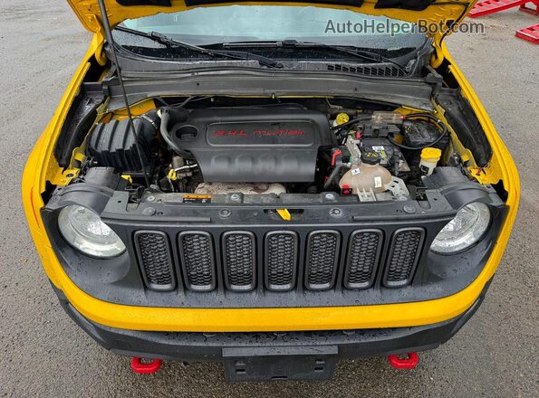 ZACCJBCB4HPE87499 2017 JEEP RENEGADE Yellow Առջևի վահանակի տեսք