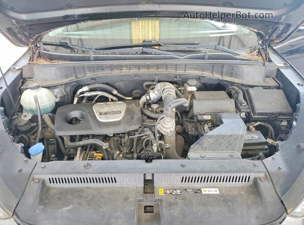 KM8J3CA2XGU192300 2016 HYUNDAI TUCSON Black Вид підкапотного простору