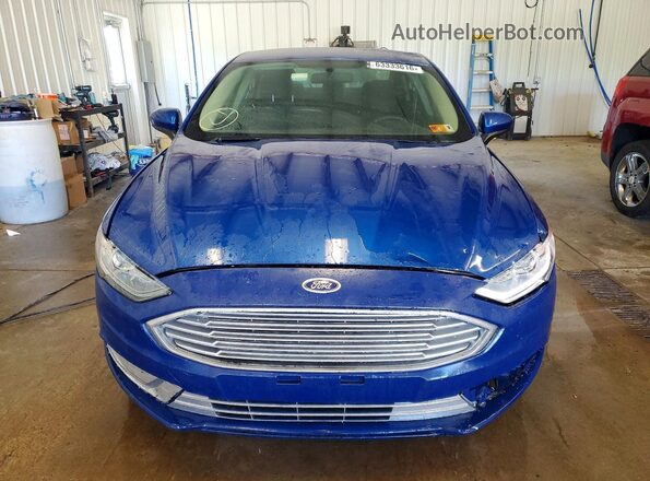 3FA6P0HDXHR272148 2017 FORD FUSION Blue Vista trasera