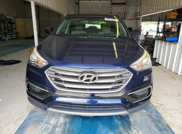 5XYZT3LB9HG483250 2017 HYUNDAI SANTA Blue Widok z tyłu