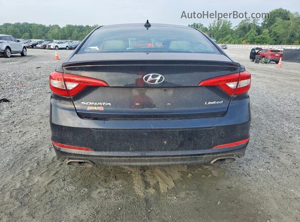 5NPE34AF6GH310464 2016 HYUNDAI SONATA Black Սալոնի դիմացի տեսք