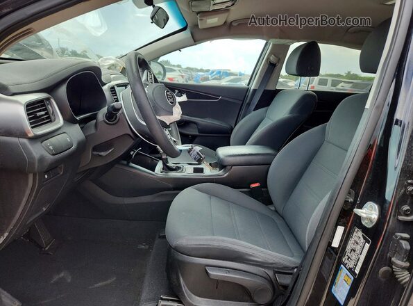 5XYPG4A35KG569496 2019 KIA SORENTO Black წინა პანელის ხედი