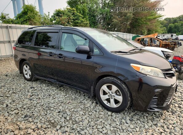 5TDKZ3DC4KS999713 2019 TOYOTA SIENNA Black Вид спереду