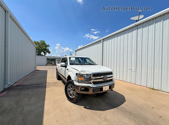 1FTEW1E4XKFA22142 2019 FORD F150 White Rear left