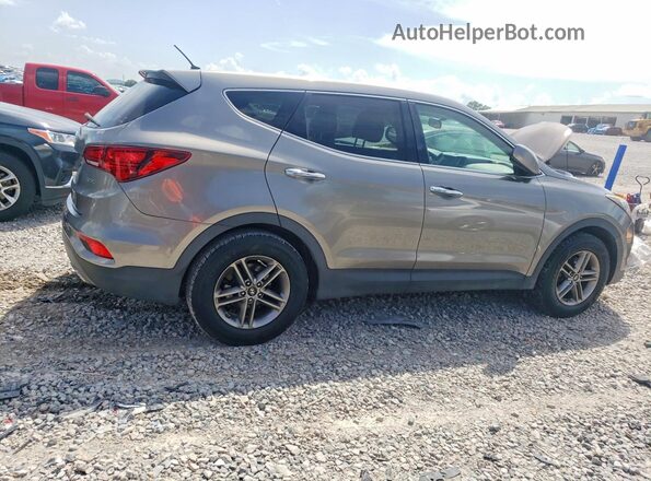 5XYZT3LB6JG557830 2018 HYUNDAI SANTA Gray Przód prawy