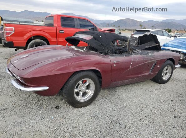 208678S104360 1962 CHEVROLET CORVETTE Бордовый Задняя правая четверть
