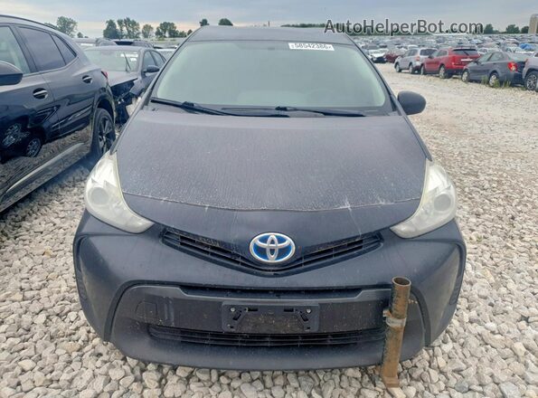 JTDZN3EU3HJ059345 2017 TOYOTA PRIUS Черный Вид сзади