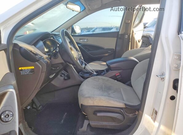 5NMZT3LB7HH033604 2017 HYUNDAI SANTA White წინა პანელის ხედი