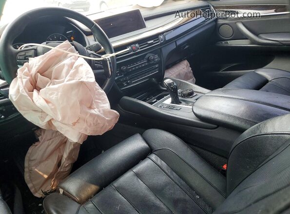 5UXKU2C56G0N83988 2016 BMW X6 White Вид салону спереду