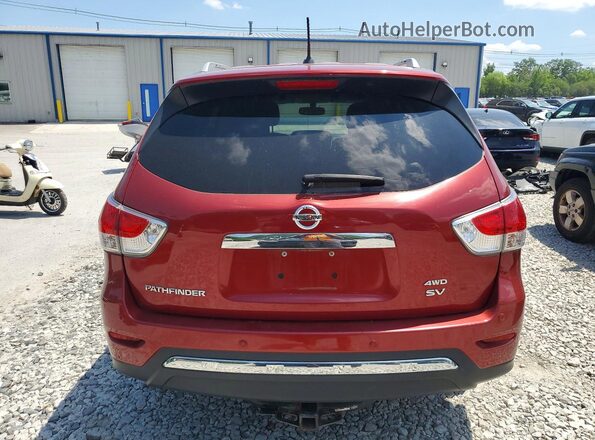 5N1AR2MM4GC655737 2016 NISSAN PATHFINDER Red Rear view
