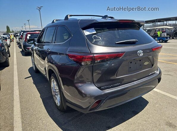 5TDDZRBH1LS018507 2020 TOYOTA HIGHLANDER Gray Front right