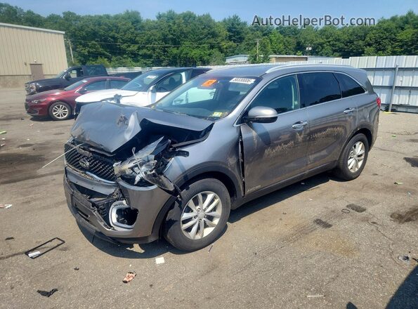 5XYPGDA52GG078585 2016 KIA SORENTO Gray Задня ліва чверть
