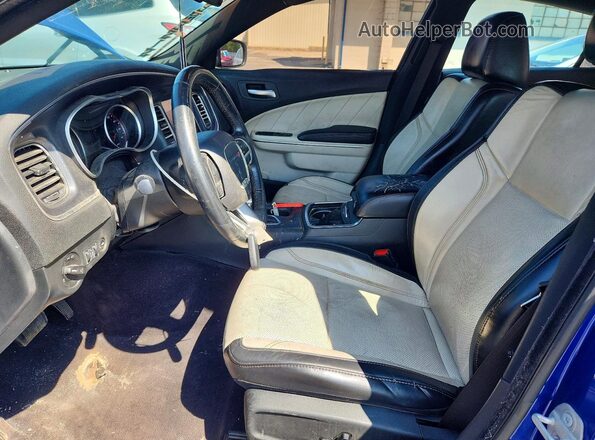 2C3CDXHG4JH223624 2018 DODGE CHARGER Blue Առջևի վահանակի տեսք