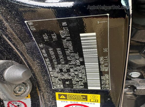 5TDJZRFHXJS897290 2018 TOYOTA HIGHLANDER Black Սալոնի հետևի տեսք