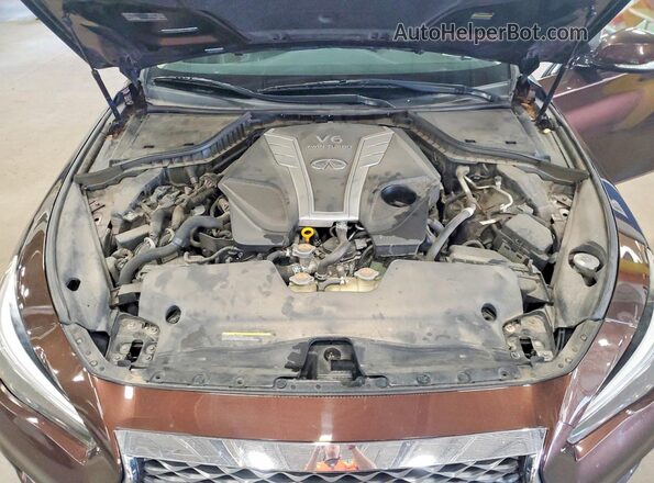 JN1EV7AR7JM444955 2018 INFINITI Q50 Brown Engine compartment view