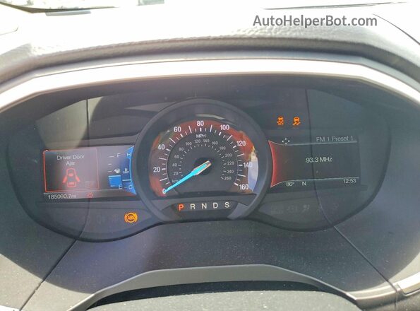 2FMPK3J95JBB30701 2018 FORD EDGE Black უკანა სავარძლების ხედი